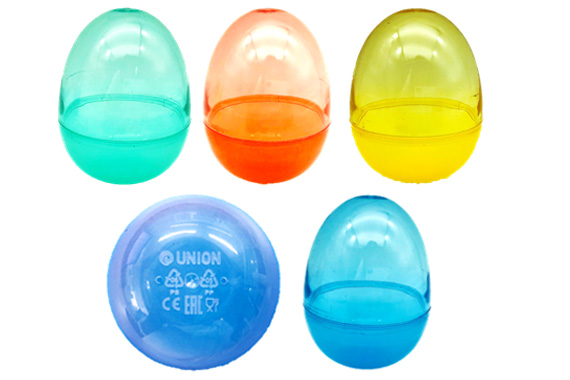 Пластиковые яйца для игрушек с конфетами Secrеt Lab – произведены по новой технологии компании UNION